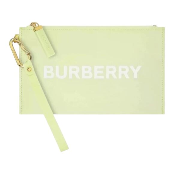 Burberry Wristlet/Cosmetic Bag Light Green Luxury Designer Accessory Makeup Bag - Picture 1 of 11